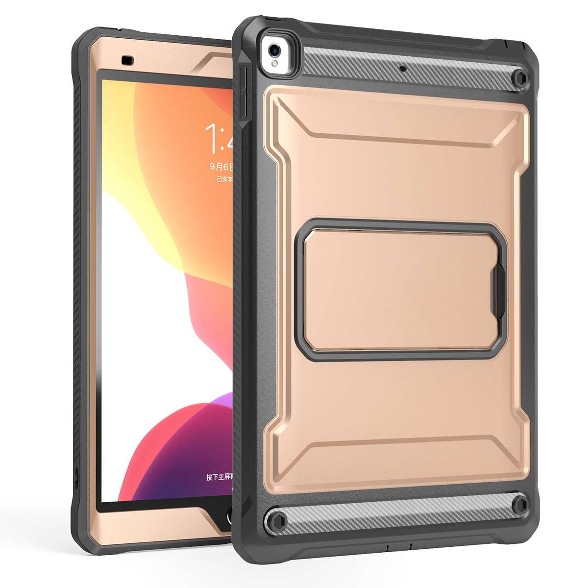 For iPad 10.5 2020 / Air 2019 Explorer Tablet Protective Case with Screen Protector(Rose Gold)