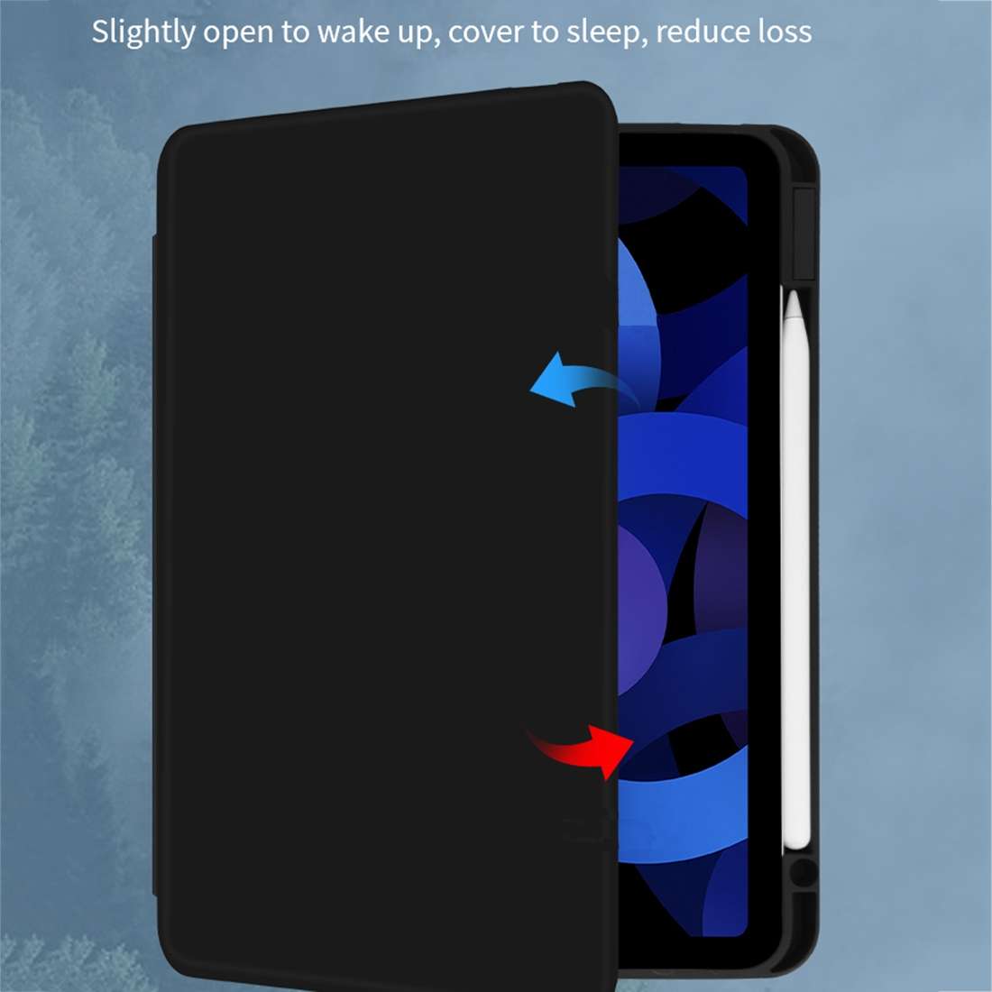 For iPad Pro 12.9 2022 / 2021 / 2020 / 2018 Acrylic 360 Degree Rotation Holder Tab ... (White Ice)