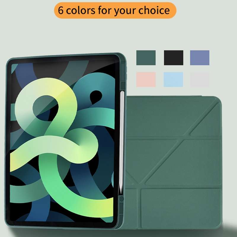 Acrylic 2 in 1 Y-fold Smart Leather Tablet Case For iPad Pro 12.9 2022 / 2021 / 2020 ... (Emerald)