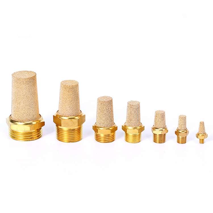 LAIZE Full Copper Long Pneumatic Muffler, Caliber:2 Point