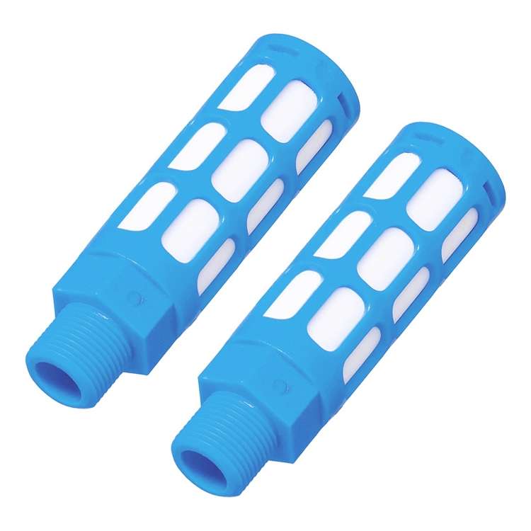 LAIZE Plastic Pneumatic Muffler, Caliber:2 Point(Black)