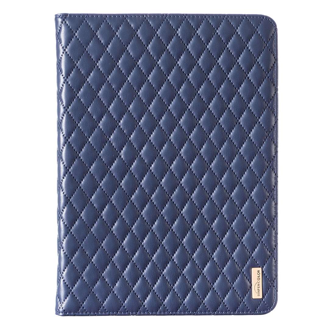 For iPad Pro 11 2022 / 2021 / 2020 Elegant Rhombic Texture Horizontal Flip Leather Tabl ... (Blue)