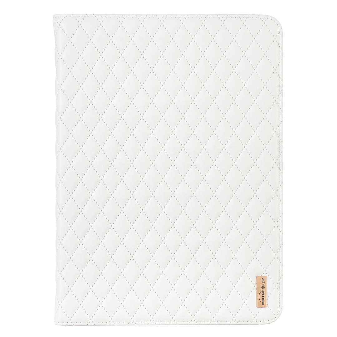 For iPad Pro 11 2022 / 2021 / 2020 Elegant Rhombic Texture Horizontal Flip Leather Tab ... (White)