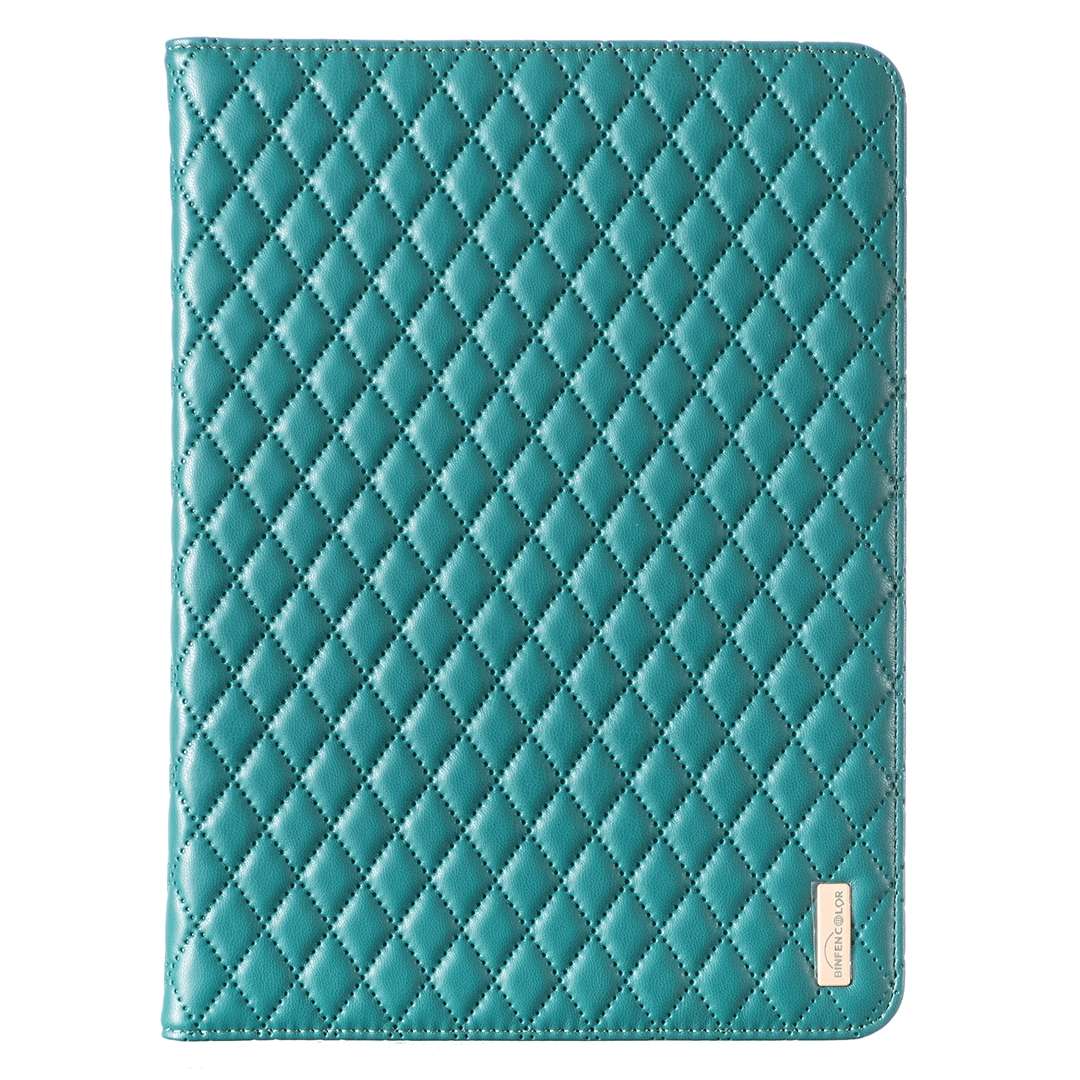 For iPad Pro 11 2022 / 2021 / 2020 Elegant Rhombic Texture Horizontal Flip Leather Tab ... (Green)