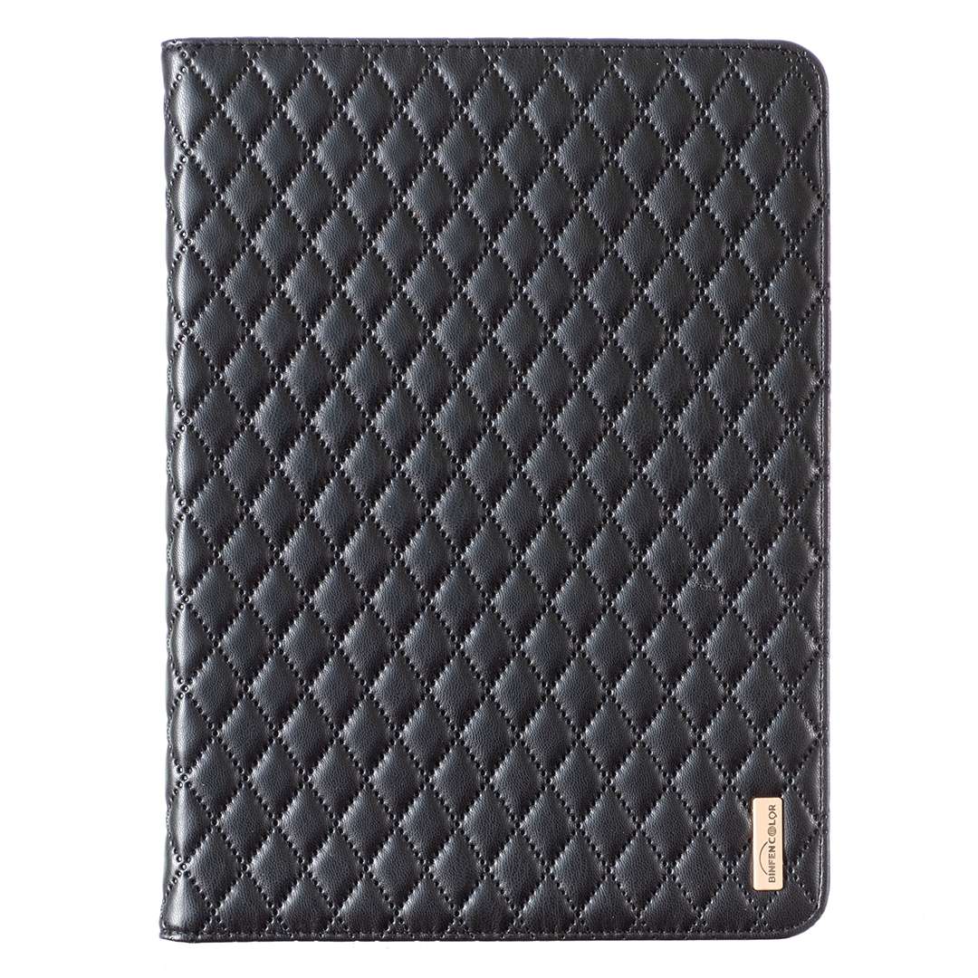 For iPad Pro 11 2022 / 2021 / 2020 Elegant Rhombic Texture Horizontal Flip Leather Tab ... (Black)