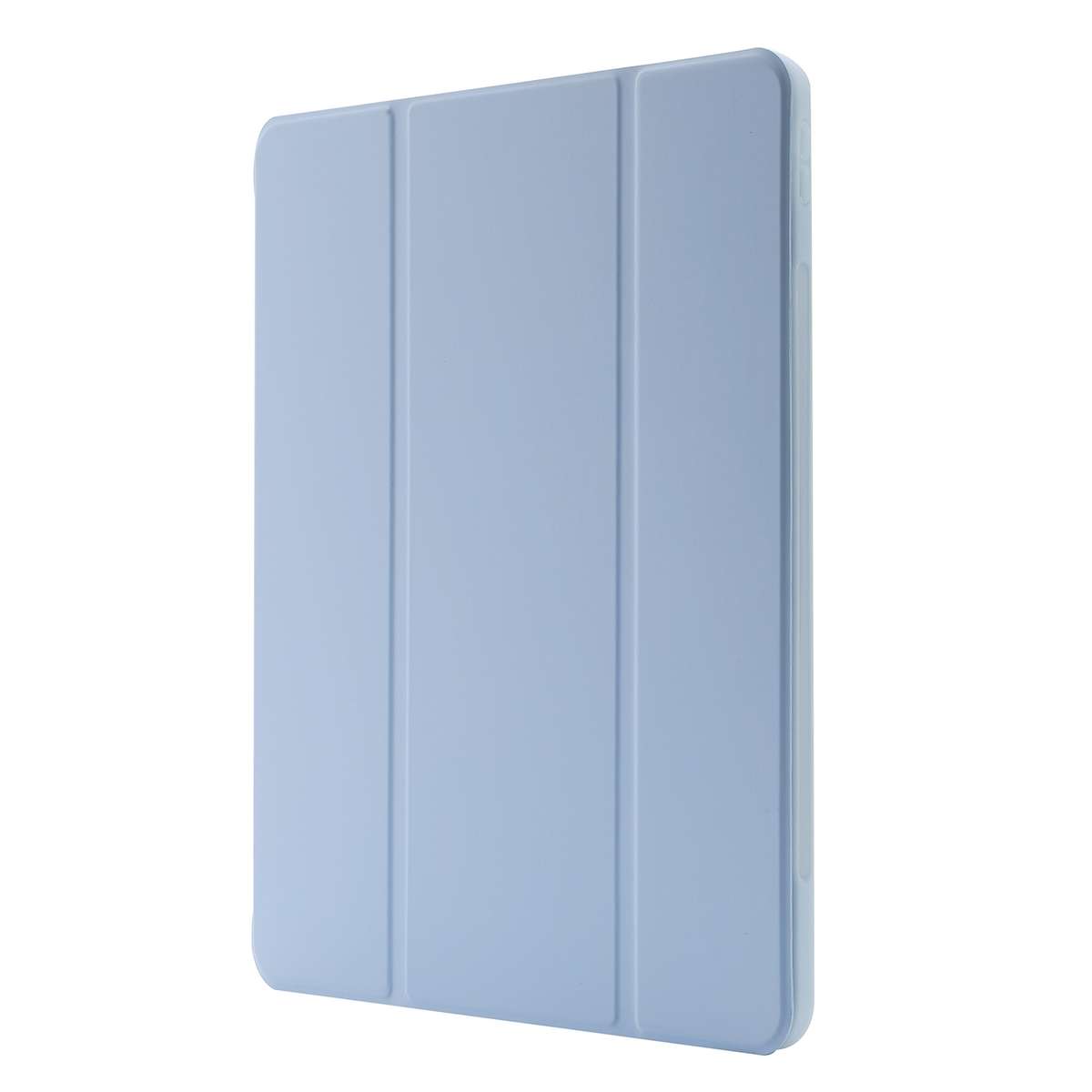 Skin Feel Pen Holder Tri-fold Tablet Leather Case For iPad Pro 11 2022 / 2021 / 2 ... (Light Blue)