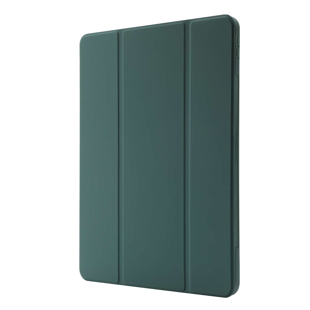 Skin Feel Pen Holder Tri-fold Tablet Leather Case For iPad Pro 11 2022 / 2021 / 2 ... (Dark Green)