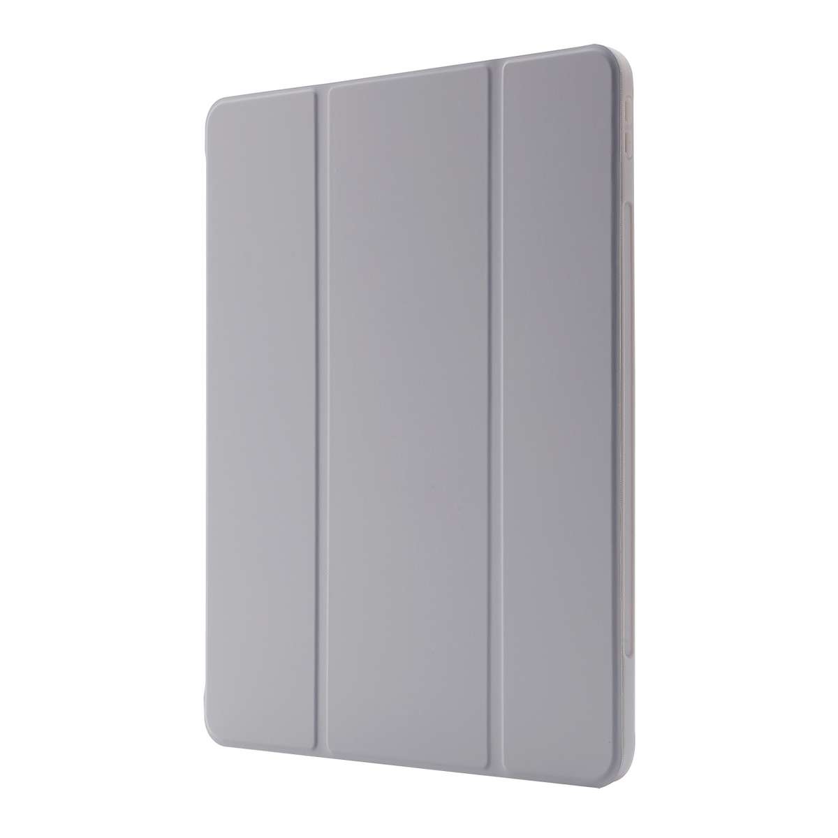 Skin Feel Pen Holder Tri-fold Tablet Leather Case For iPad Pro 11 2022 / 2021 / 2020 / 2018(Grey)