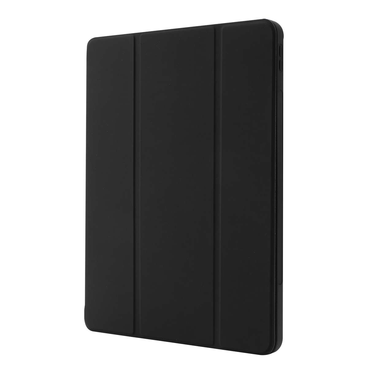 Skin Feel Pen Holder Tri-fold Tablet Leather Case For iPad Pro 11 2022 / 2021 / 2020 / 2018(Black)