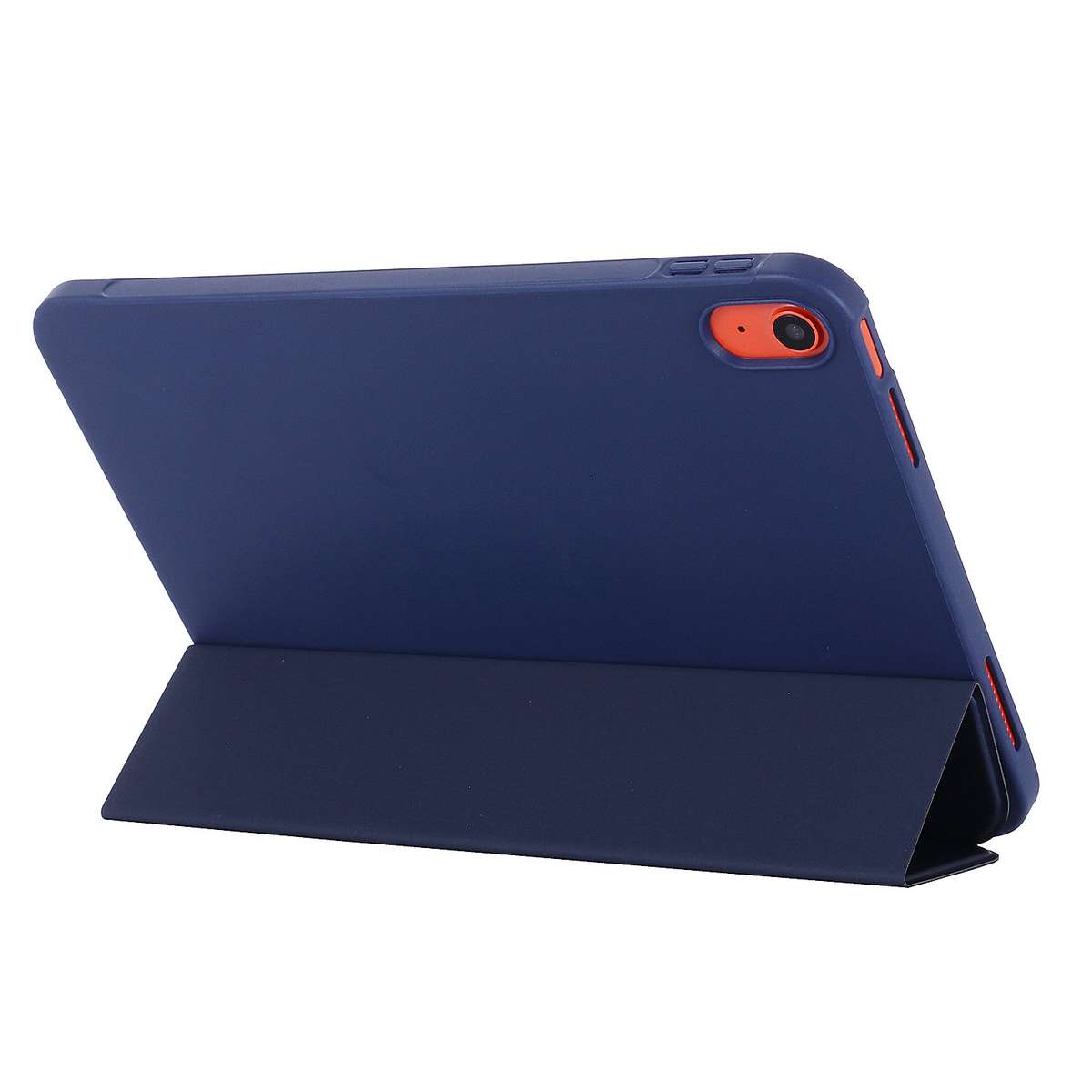 For iPad 2025 / 2022 Tri-fold Holder Tablet Leather Case(Dark Blue)