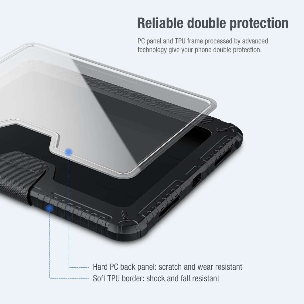 For iPad 2025 / 2022 NILLKIN Bumper Pro Leather Tablet Case(Black)