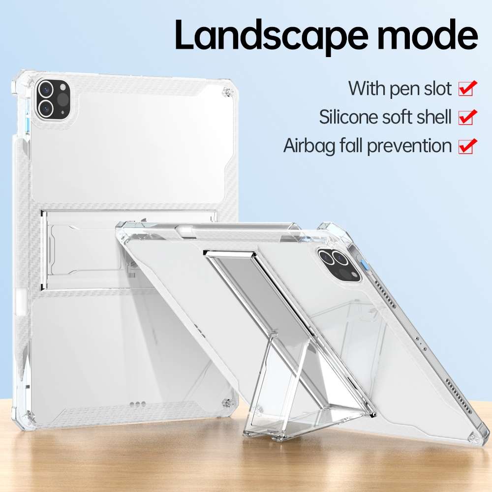 For iPad Pro 11 inch TPU + PC Airbag Full Coverage Shockproof Protective Tablet ... (Transparent)