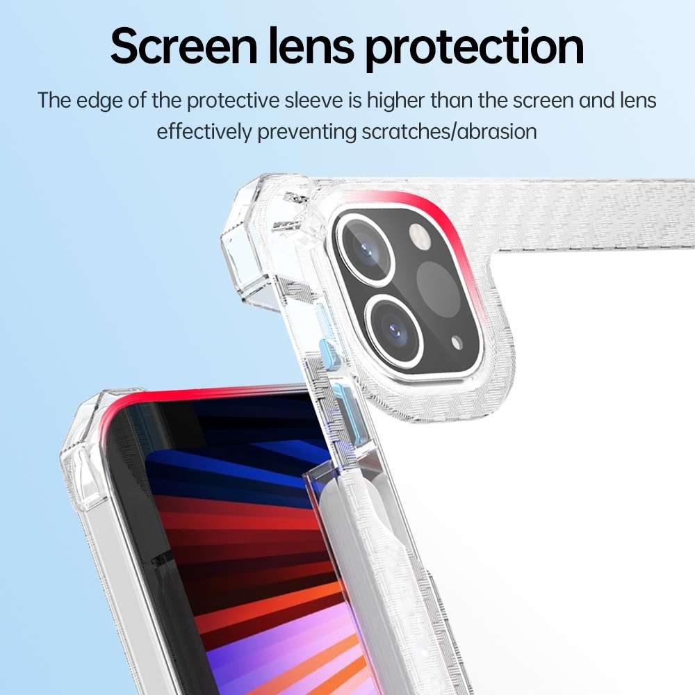 For iPad Pro 11 inch TPU + PC Airbag Full Coverage Shockproof Protective Tablet ... (Transparent)