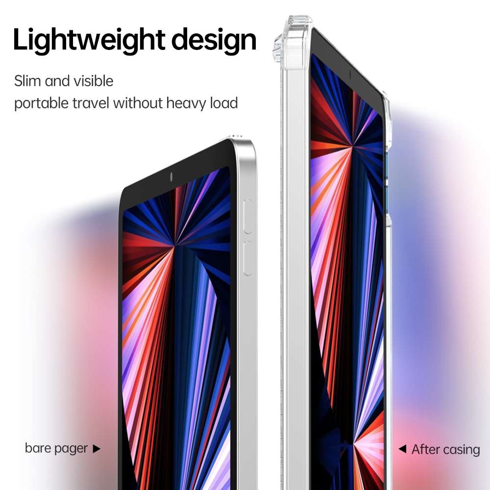 For iPad Pro 11 inch TPU + PC Airbag Full Coverage Shockproof Protective Tablet ... (Transparent)