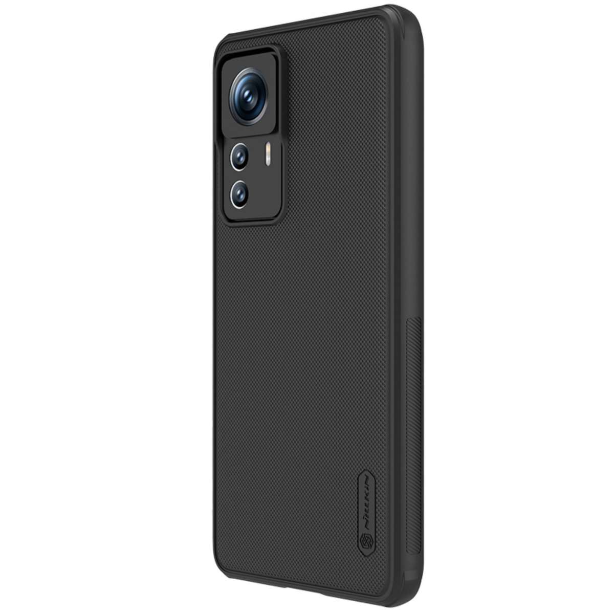 For Xiaomi 12T Pro NILLKIN Frosted Shield Pro PC + TPU Phone Case(Black)