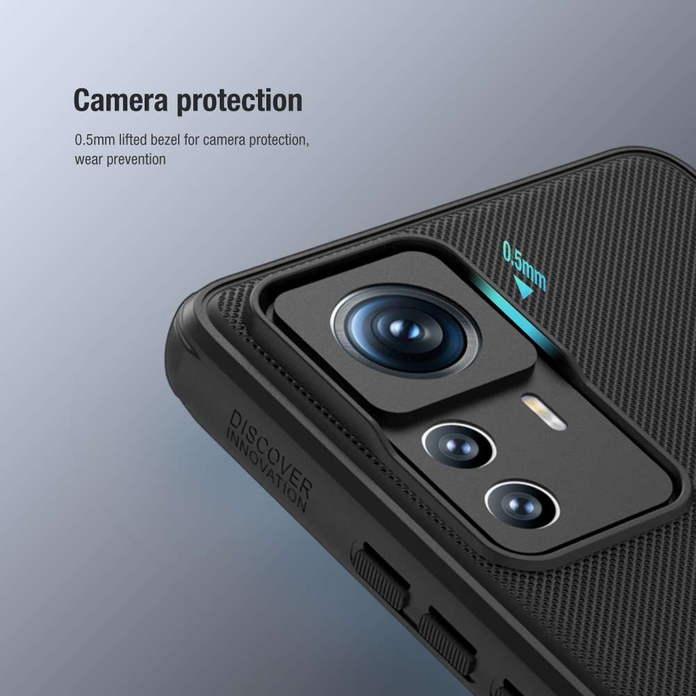 For Xiaomi 12T Pro NILLKIN Frosted Shield Pro PC + TPU Phone Case(Black)