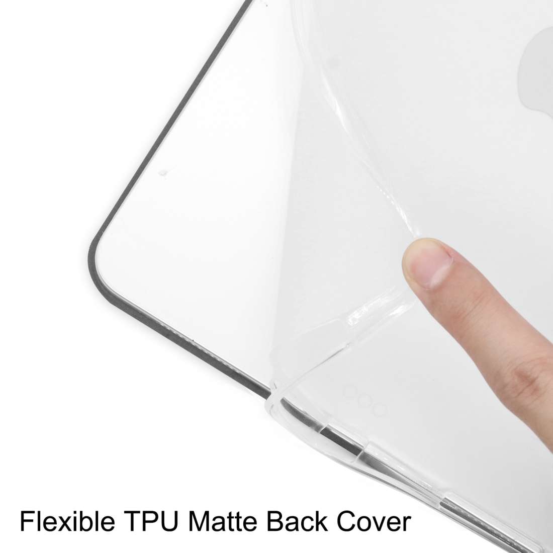 For iPad Pro 12.9 inch (2020) Three-folding Horizontal Flip PU Leather + Clear TP ... (Deep Green)