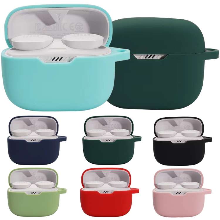 For JBL T230NC TWS Wireless Earphone Silicone Protective Case(Black)