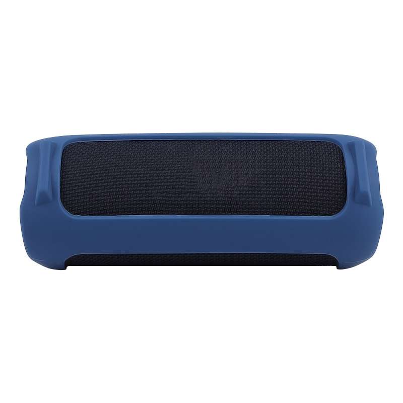 For JBL Flip 6 Bluetooth Speaker Portable Silicone Case with Shoulder Strap(Black)