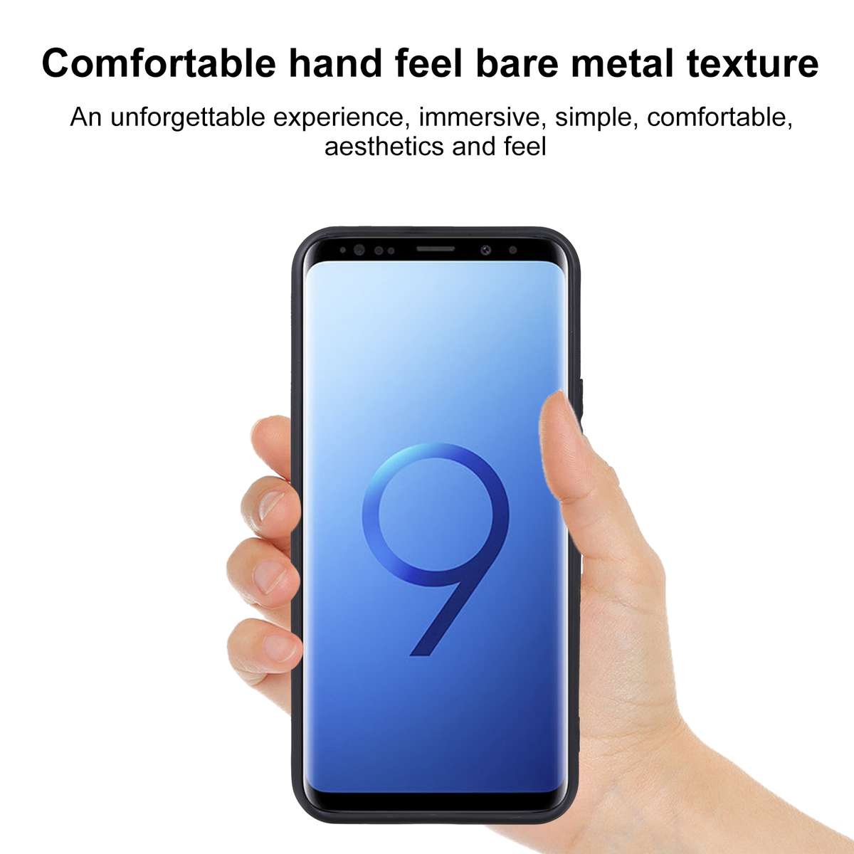 For Samsung Galaxy S9+ TPU Phone Case(Black)