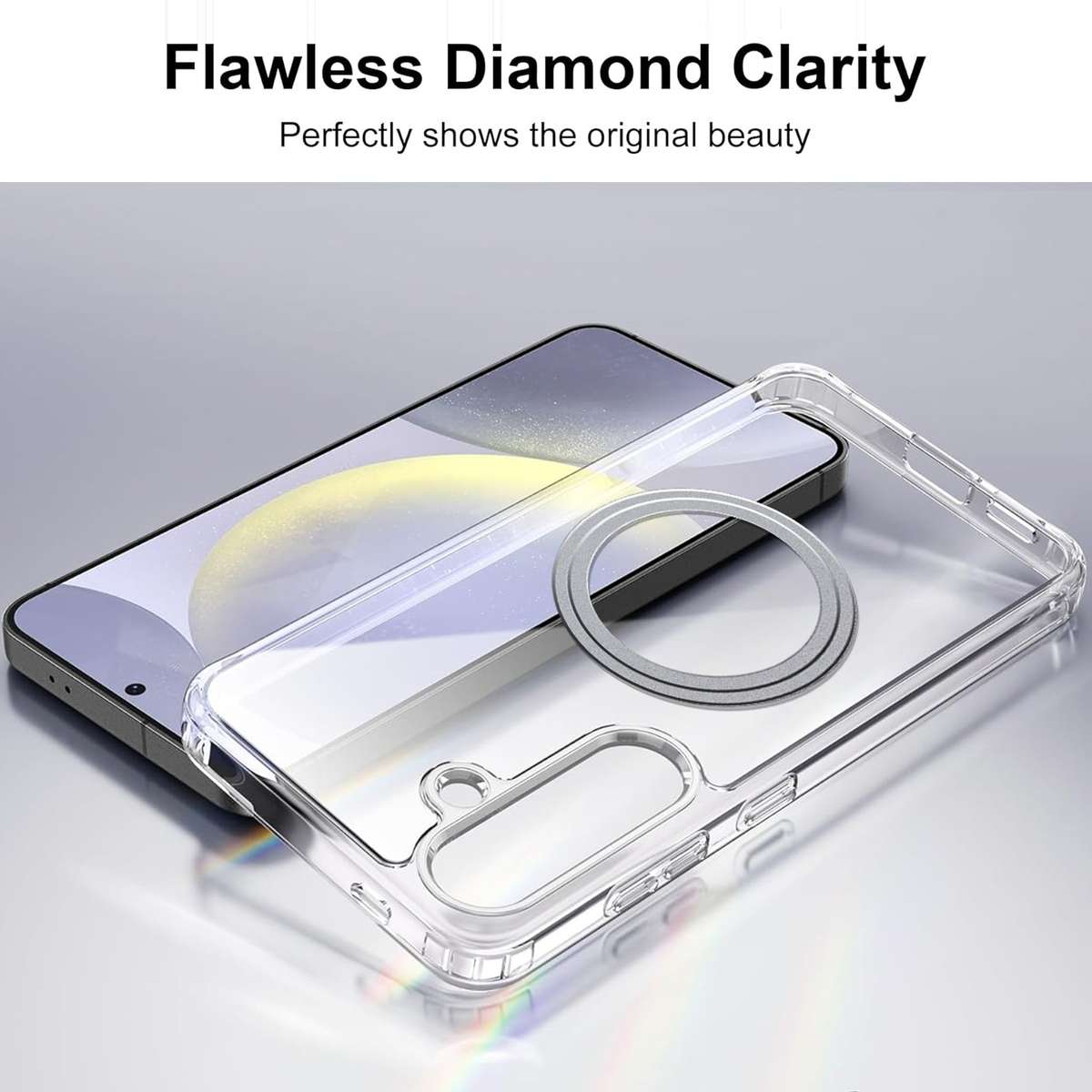 For Samsung Galaxy S23 FE 5G Transparent Frosted MagSafe Phone Case