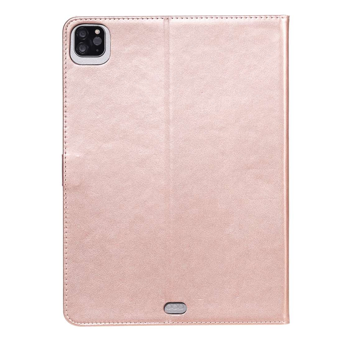 For iPad Pro 11 (2020) Pressed Printing Woman and Cat Pattern Horizontal Flip Leat ... (Rose Gold)