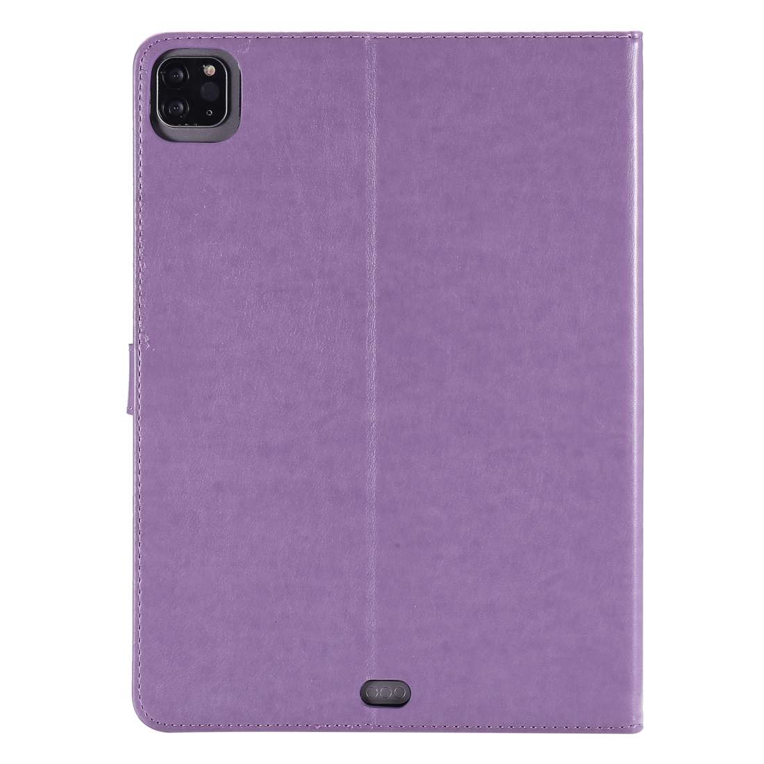 For iPad Pro 11 (2020) Pressed Printing Woman and Cat Pattern Horizontal Flip Leather ... (Purple)