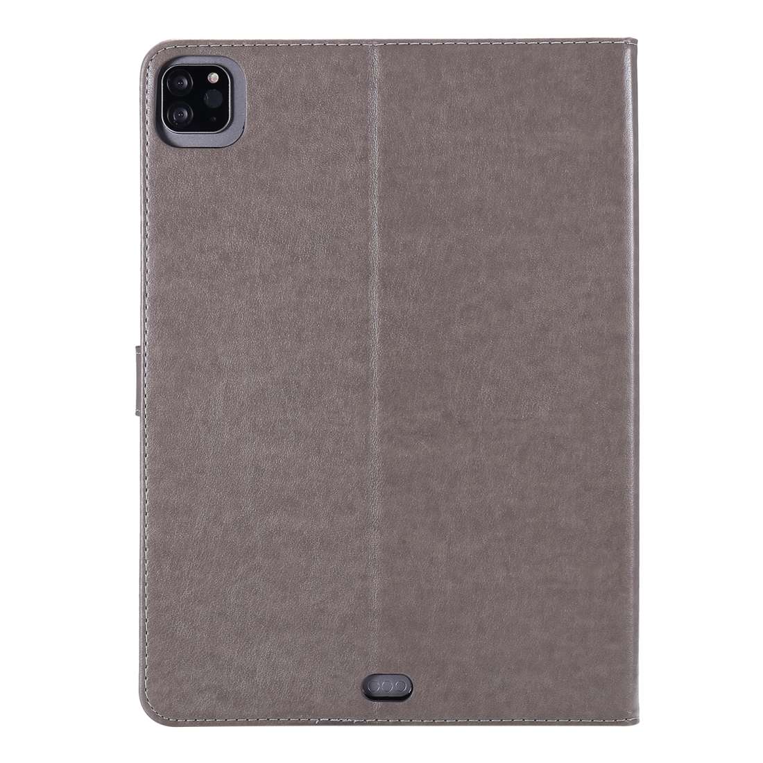 For iPad Pro 11 (2020) Pressed Printing Woman and Cat Pattern Horizontal Flip Leather T ... (Grey)