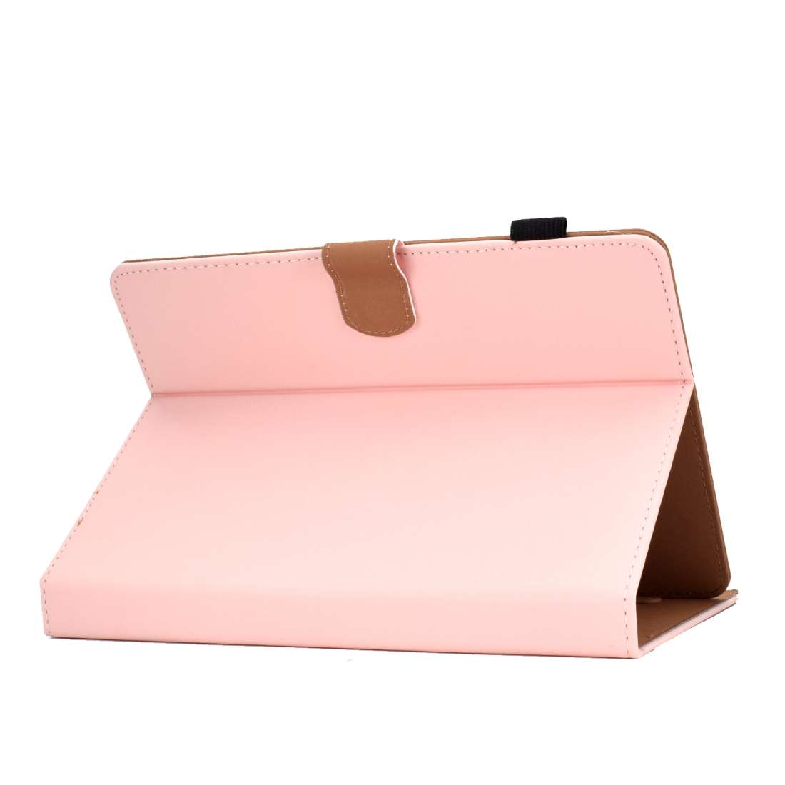 For 7 inch Solid Color Tablet PC Universal Magnetic Horizontal Flip Leather Case with C ... (Pink)