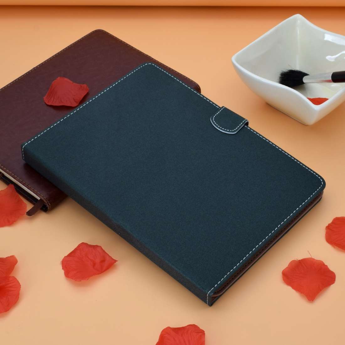For 7 inch Solid Color Tablet PC Universal Magnetic Horizontal Flip Leather Case with ... (Green)