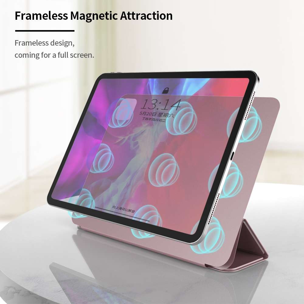 For iPad Pro 11 (2020) Horizontal Flip Ultra-thin Double-sided Clip Magnetic PU Leathe ... (Black)