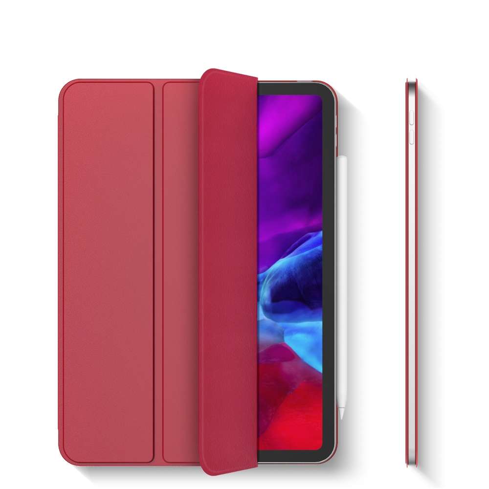 For iPad Pro 11 (2020) Horizontal Flip Ultra-thin Double-sided Clip Magnetic PU Leather ... (Red)
