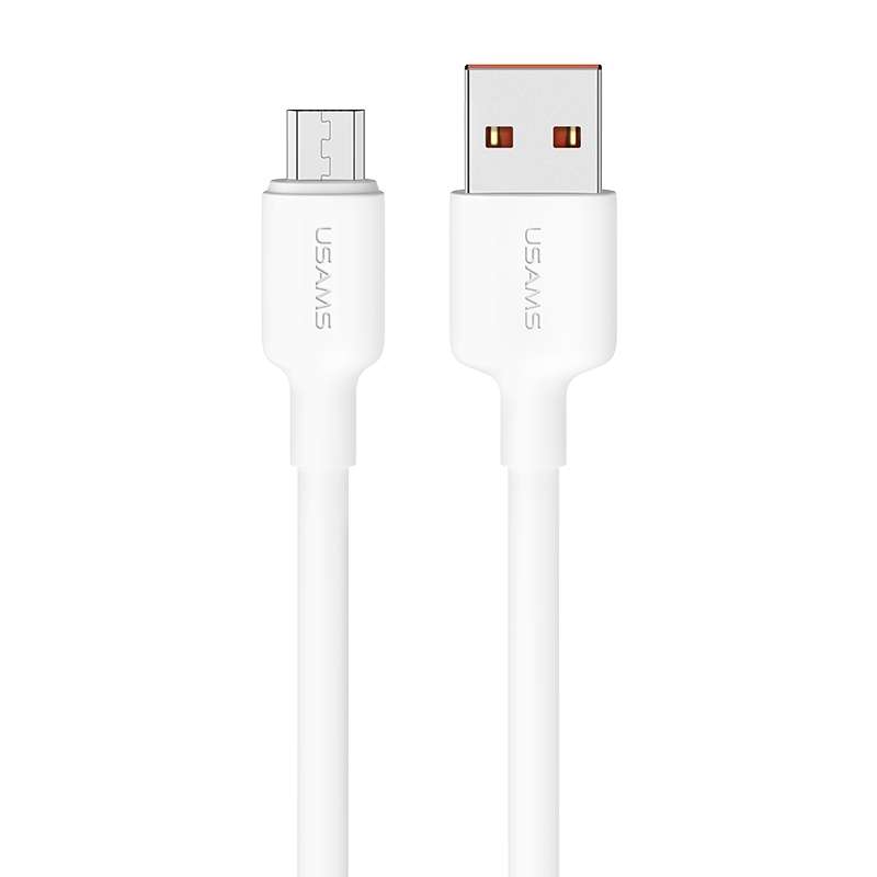 USAMS US-SJ609 U84 2A USB to Micro USB Charging Data Cable, Cable Length:3m(White)