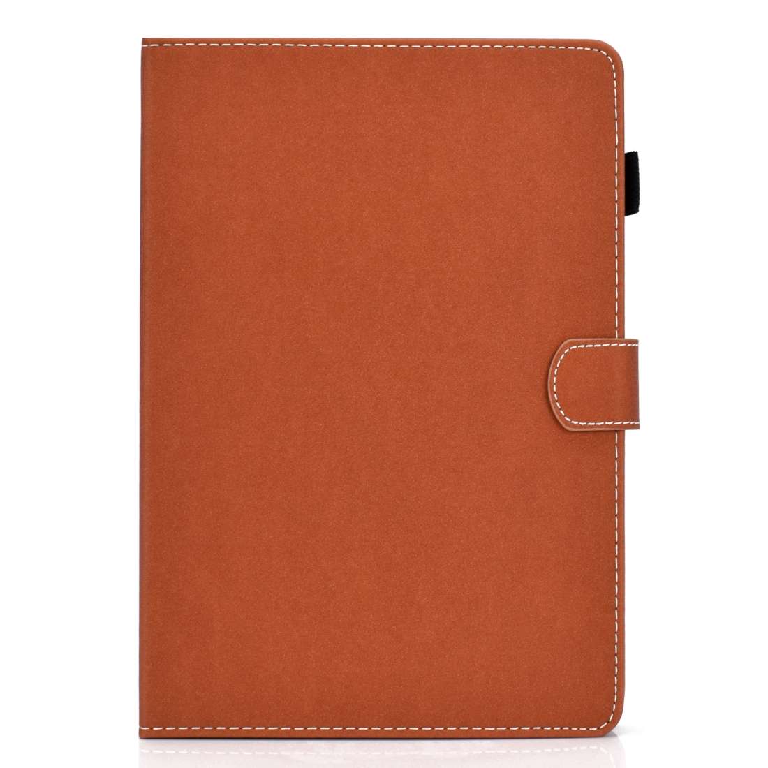 For Kindle Fire 7(2015/2017/2019) Solid Color Tablet PC Universal Magnetic Horizontal ... (Brown)