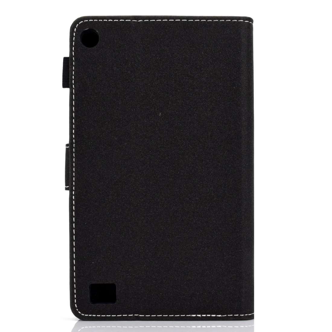 For Kindle Fire 7(2015/2017/2019) Solid Color Tablet PC Universal Magnetic Horizontal ... (Black)