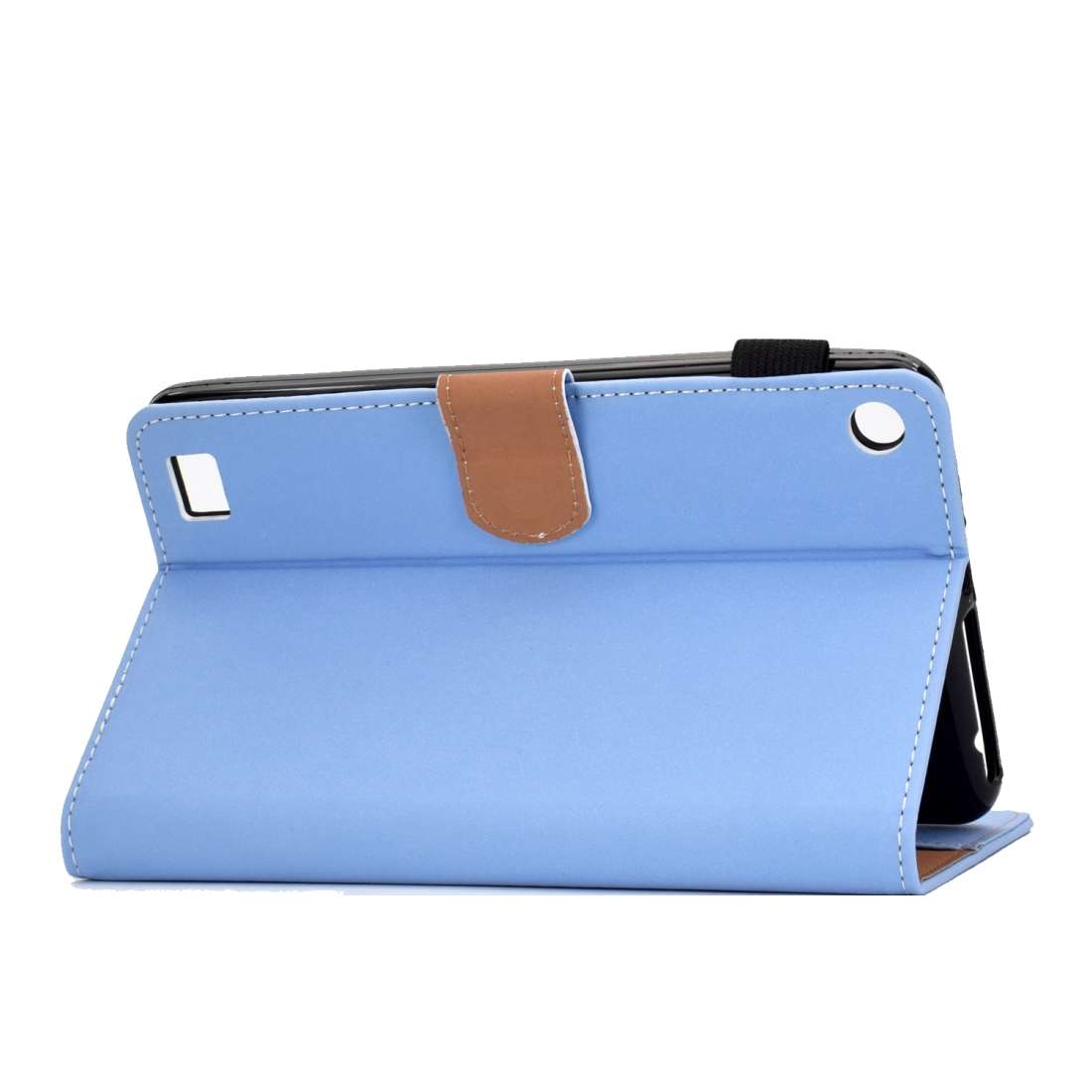 For Kindle Fire 7(2015/2017/2019) Solid Color Tablet PC Universal Magnetic Horizontal F ... (Blue)
