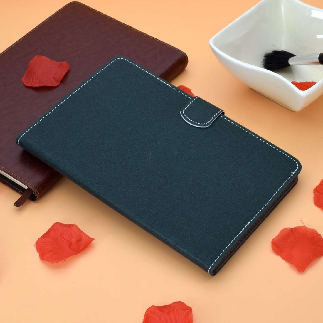 For Kindle Fire 7(2015/2017/2019) Solid Color Tablet PC Universal Magnetic Horizontal ... (Green)