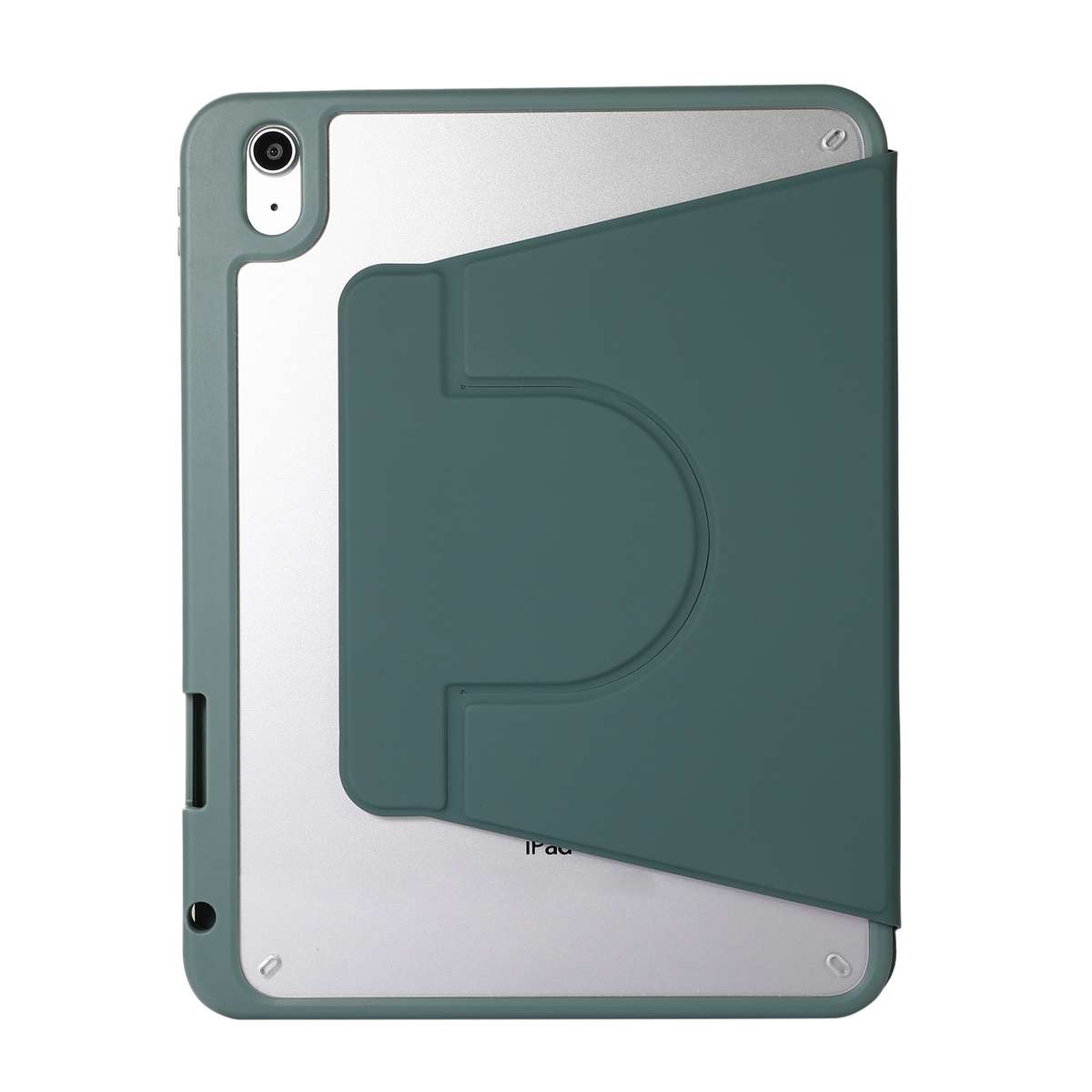 2 in 1 Acrylic Split Rotating Leather Tablet Case For iPad 10.2 2021 / 202 ... (Pine Needle Green)