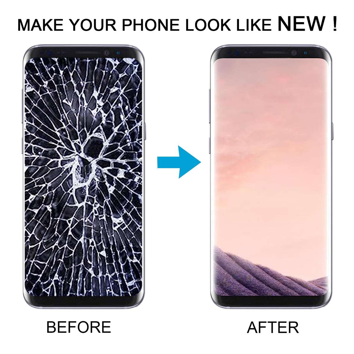 TFT LCD Screen for Samsung Galaxy S8+ SM-G955 Digitizer Full Assembly with Frame(Black)