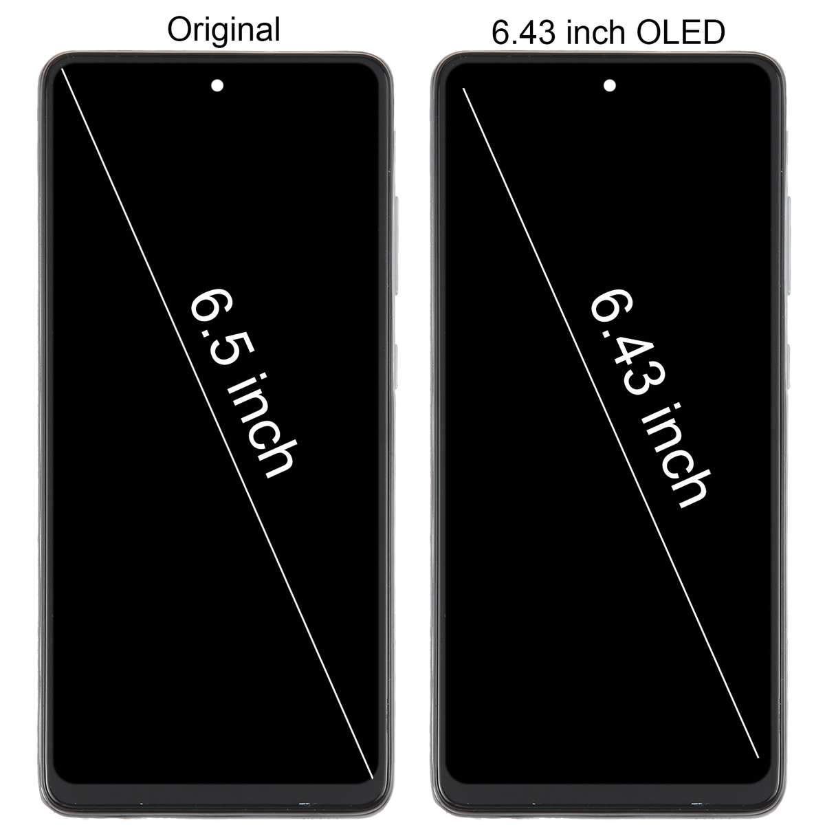 For Samsung Galaxy A52s 5G SM-A528 OLED LCD Screen Digitizer Full Assembly with Frame