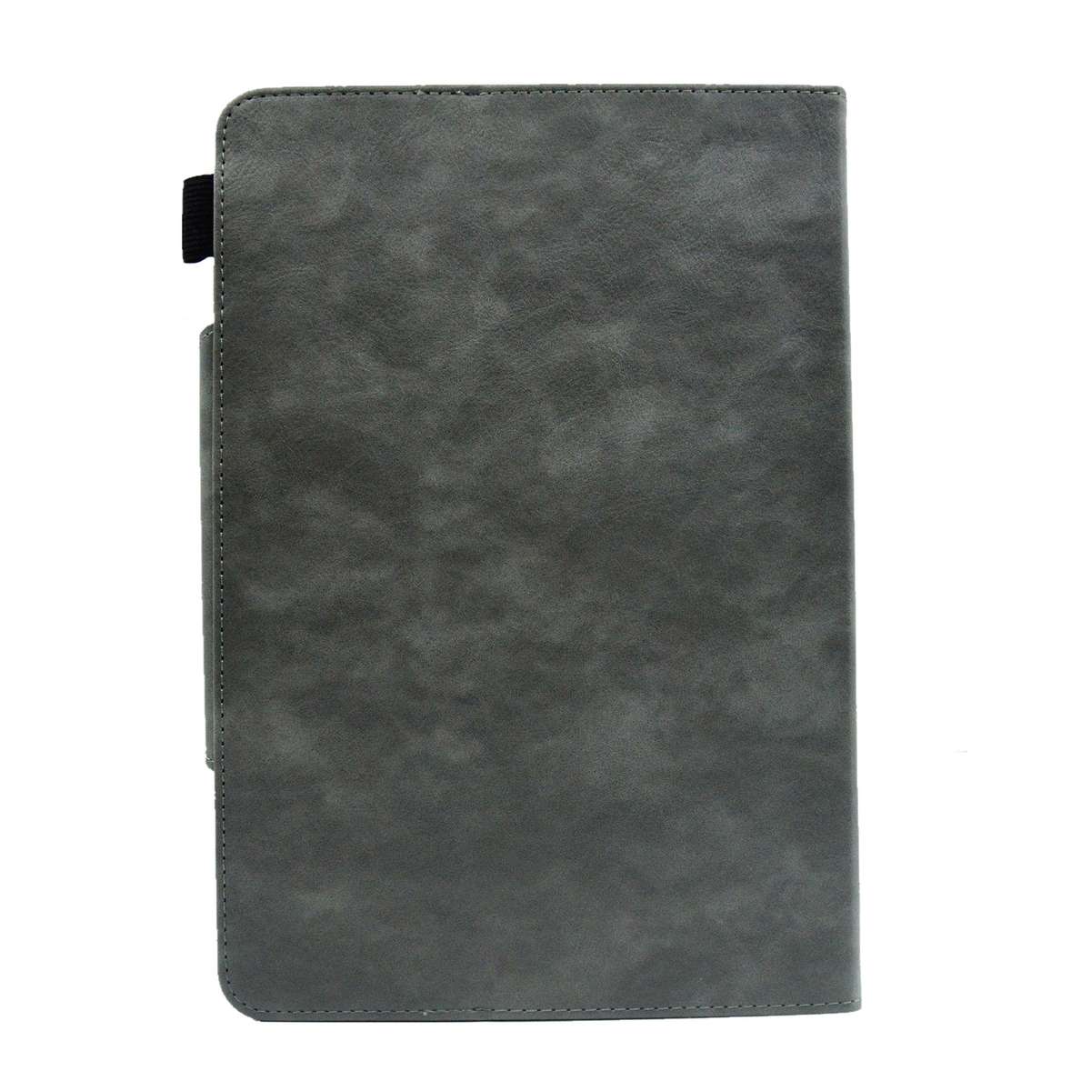 For 7 inch Suede Cross Texture Magnetic Clasp Leather Tablet Case(Grey)