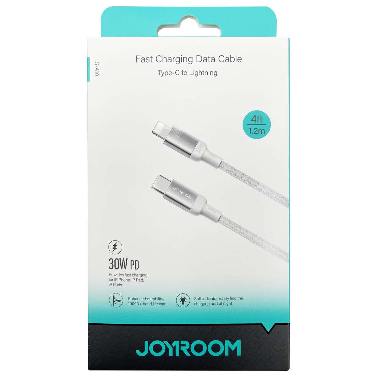 JOYROOM S-CL020A10 Extraordinary Series 30W USB-C / Type-C to 8 Pin Fast Charging Data ... (White)
