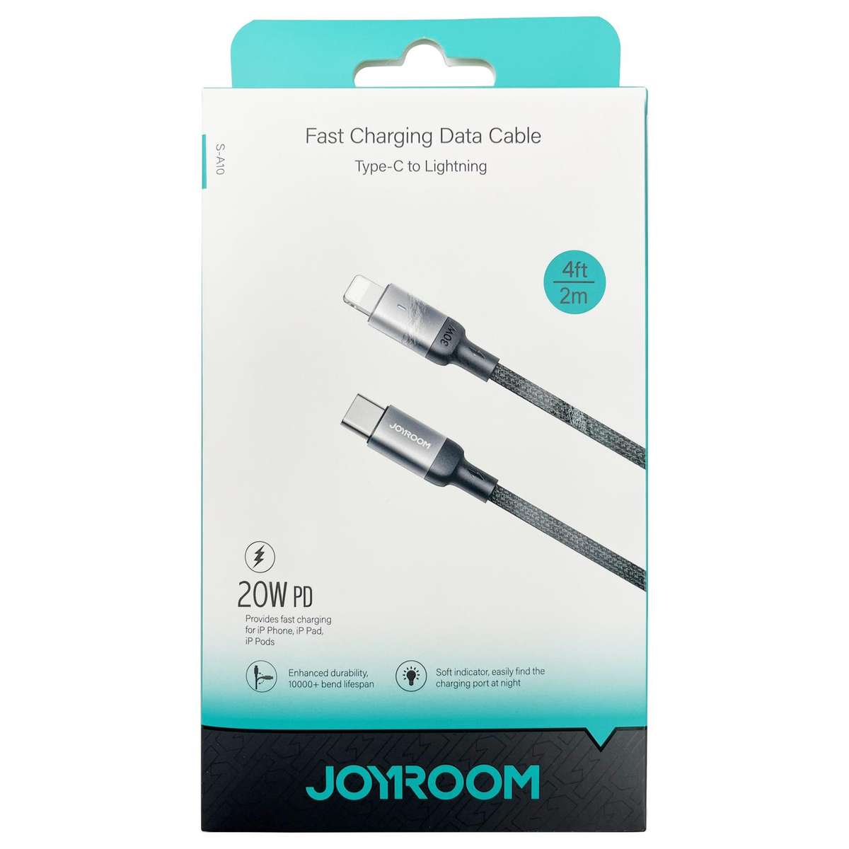 JOYROOM S-CL020A10 Extraordinary Series 20W USB-C / Type-C to 8 Pin Fast Charging Data ... (Black)