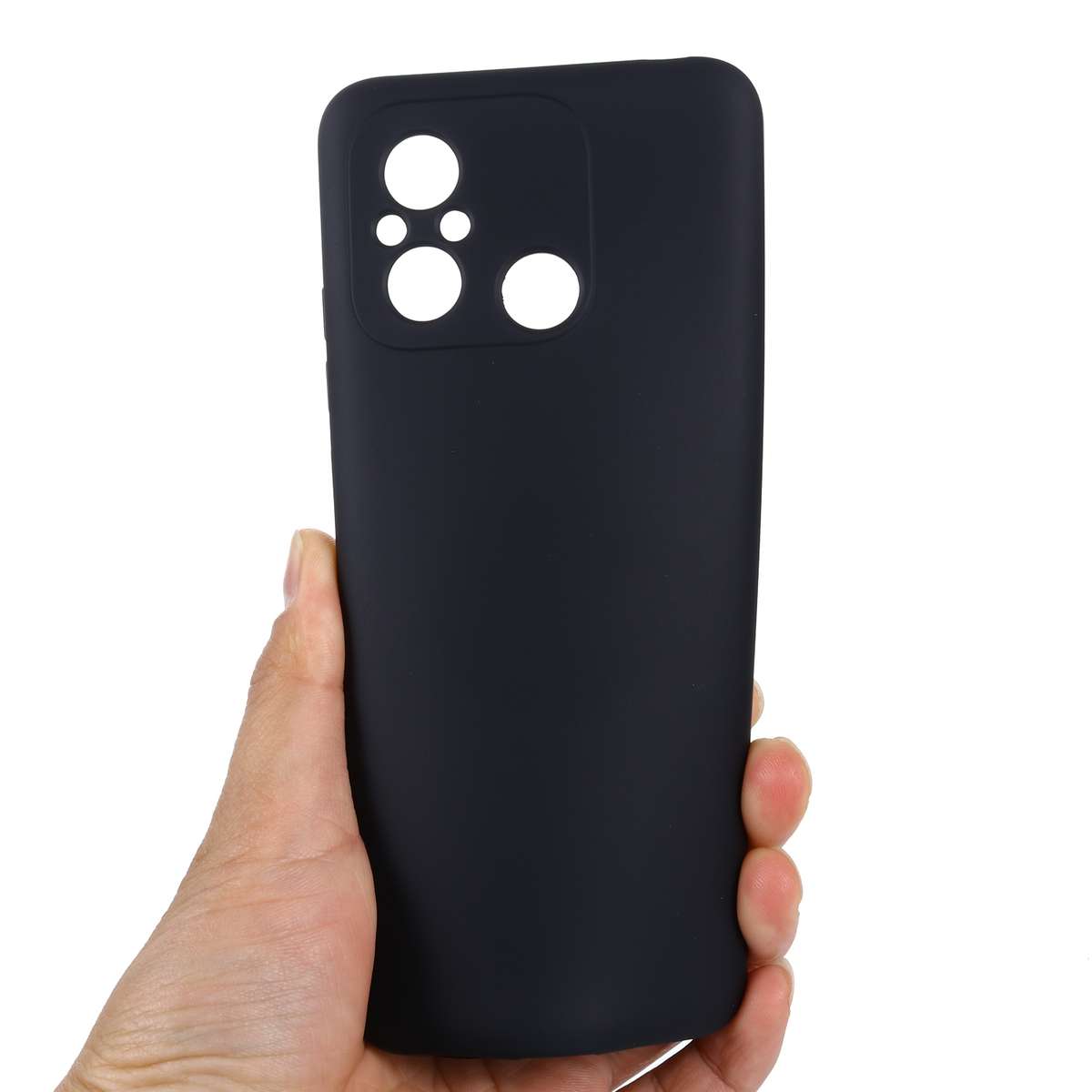 For Xiaomi Redmi 12C / 11A / Poco C55 Pure Color Liquid Silicone Shockproof Phone Case(Green)