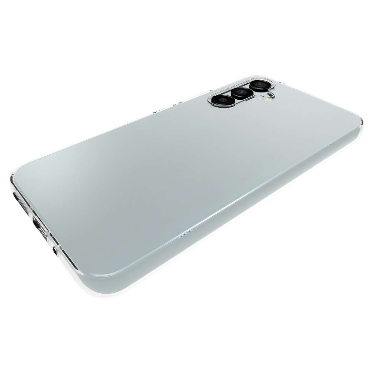 For Samsung Galaxy A34 Waterproof Texture TPU Phone Case(Transparent)