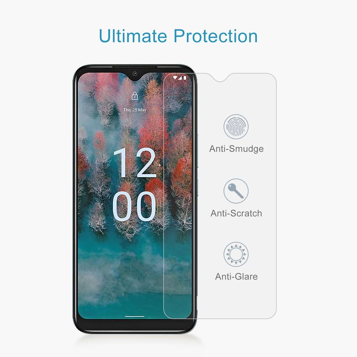 For Nokia C12 Pro 10pcs 0.26mm 9H 2.5D Tempered Glass Film