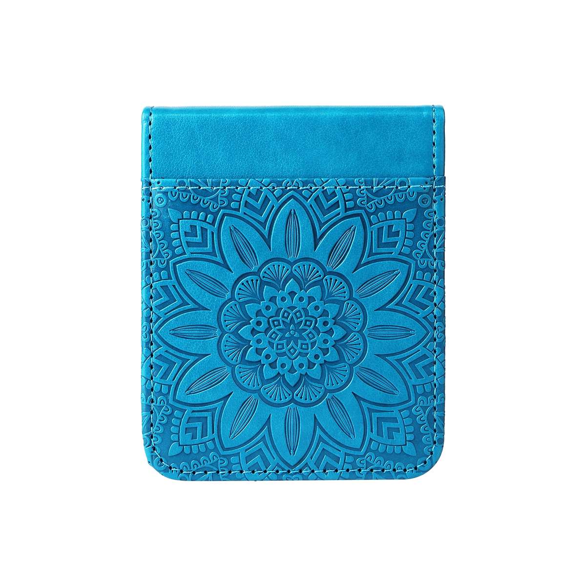 For Samsung Galaxy Z Flip4 5G Embossed Sunflower Leather Phone Case(Blue)