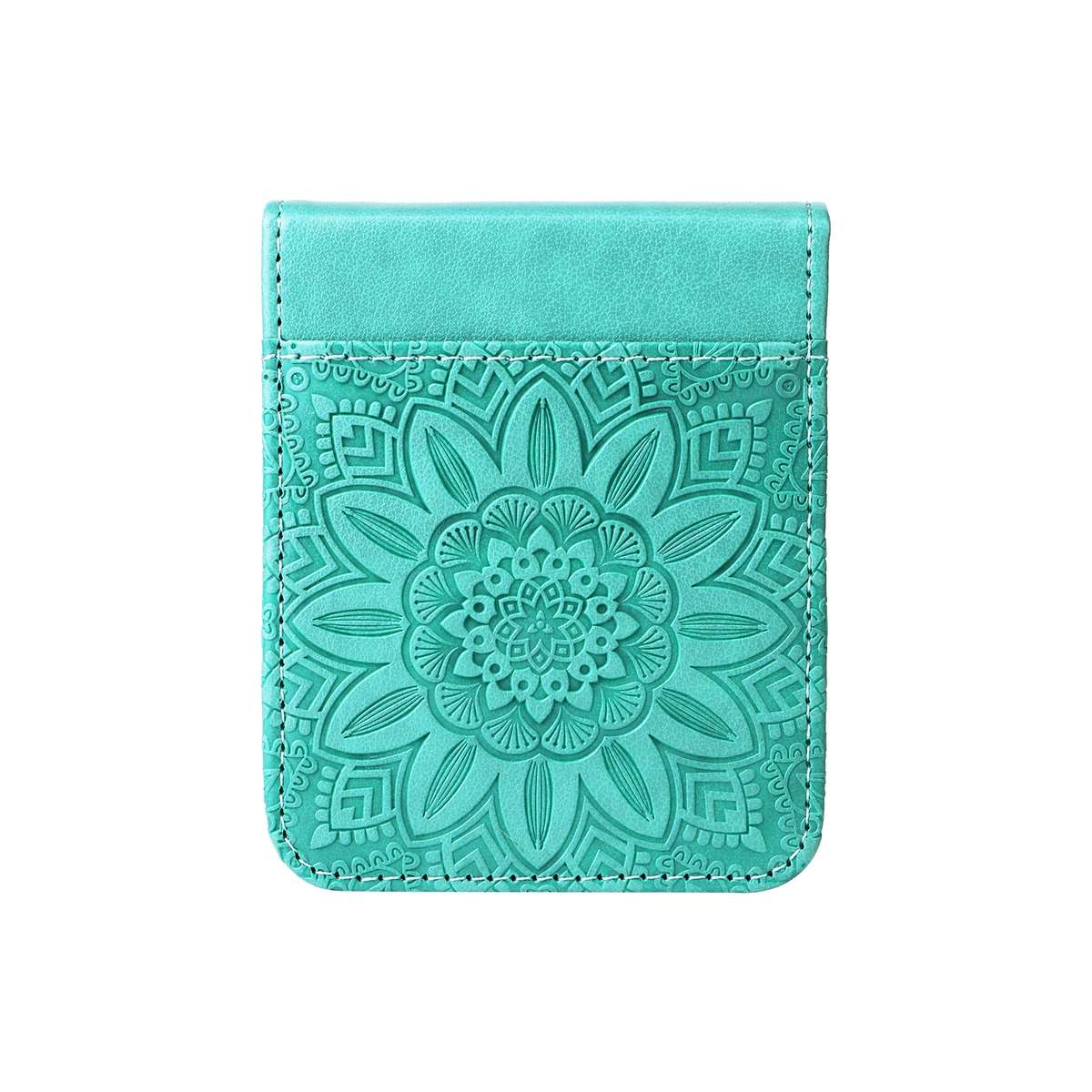 For Samsung Galaxy Z Flip4 5G Embossed Sunflower Leather Phone Case(Green)