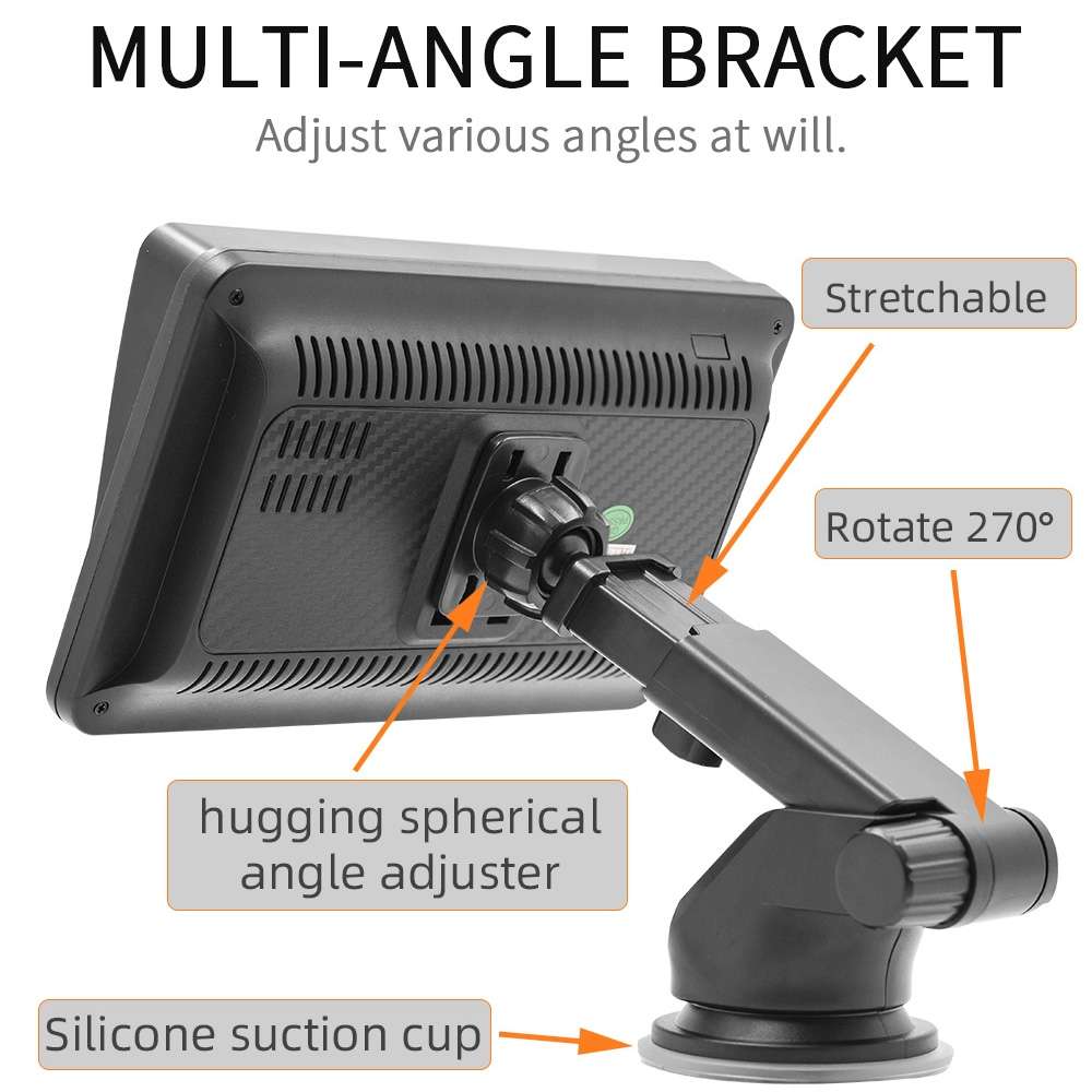 B5300 7 inch Wireless CarPlay Car Bluetooth MP5 Player, Support Mobile Phone Interconnection