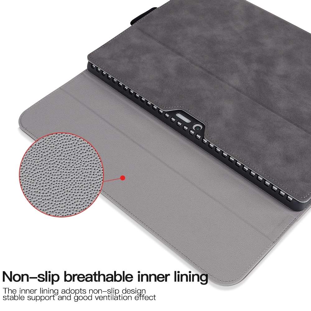 For Microsoft Surface Pro 7+ / 7 / 6 / 5 / 4 Sheepskin All-Inclusive Shockproof Protec ... (Brown)